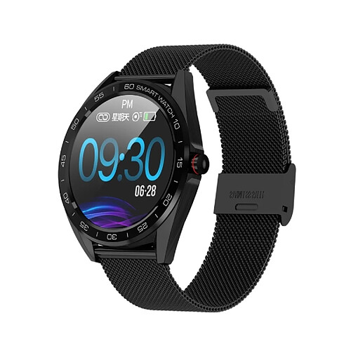 Wewoo Bracelet connecté K7 Écran couleur IPS de 1,3 pouces Smartwatch IP68 étancheBracelet de montre en métalRappel d'appel de soutien / Surveillance du rythme cardiaque / de la pression artérielle / sommeil / Rappel de la sédentarité Noir