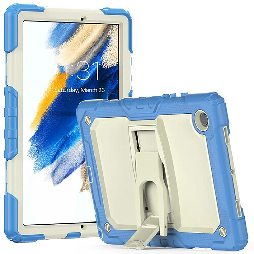 Coque en silicone avec béquille bleu clair pour votre Samsung Galaxy Tab A8 10.5 (2021) X200/X205