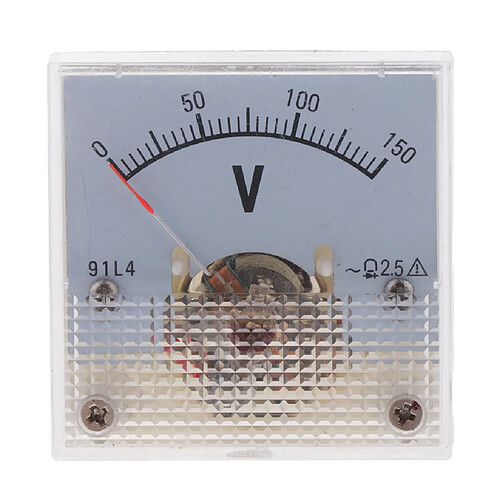 Voltmètre CC Voltmètre Analogique Voltmètre 2.5% Erreur 0-150V