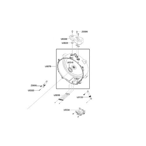 Samsung DEMI-CUVE ARRIERE AEGIS-PJT6205 6206.6 U