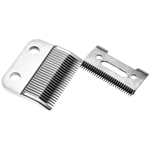 vhbw 2 x lames de rechange compatible pour Wahl Deluxe Chrome Pro Kit 79524, Groom Pro 79520, Home Barber Kit tondeuse à cheveux