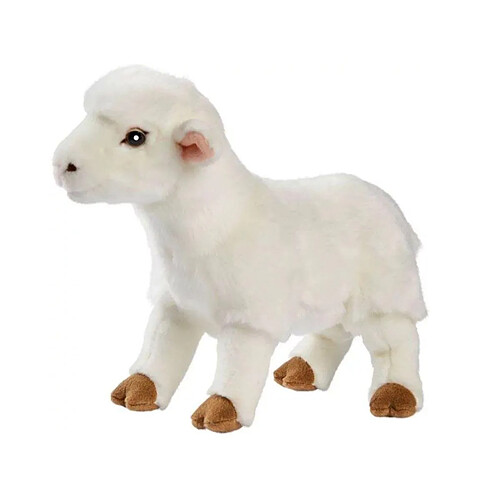 Anima Agneau blanc peluche 28cm