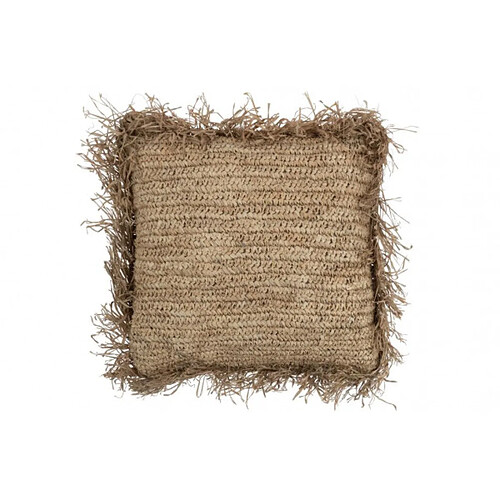 Dansmamaison Coussin Jeff Carre Raphia Naturel Large