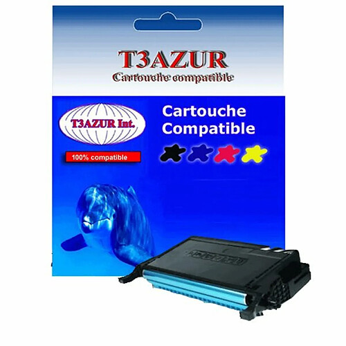 Toner Laser compatible Samsung CLP620ND, CLP670N, CLP670ND (CLT-C5082L) Cyan - 4 000 pages - T3AZUR