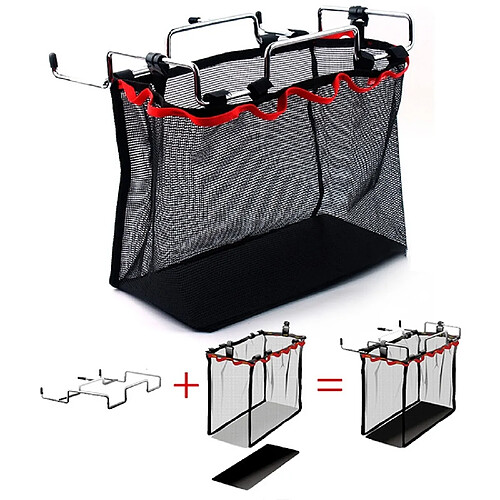 Wewoo Ustensile de cuisine Vaisselle de camping Pique-nique en plein air pliable panier en treillis métallique support de casseroles Cookware titulaire organisateur