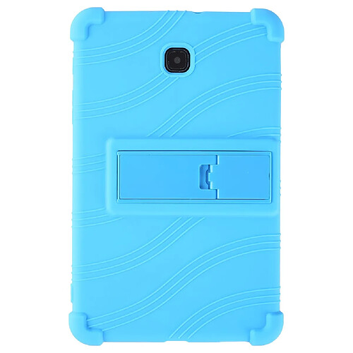 Coque en silicone Souple avec béquille bleu clair pour votre Samsung Galaxy Tab A 8.0 (2018) SM-T387