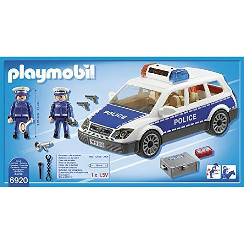 Playmobil® Playmobil - 6920 - Voiture Policier + Gyrophare