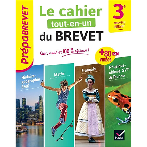 Le cahier tout-en-un du brevet 3e : nouveau brevet