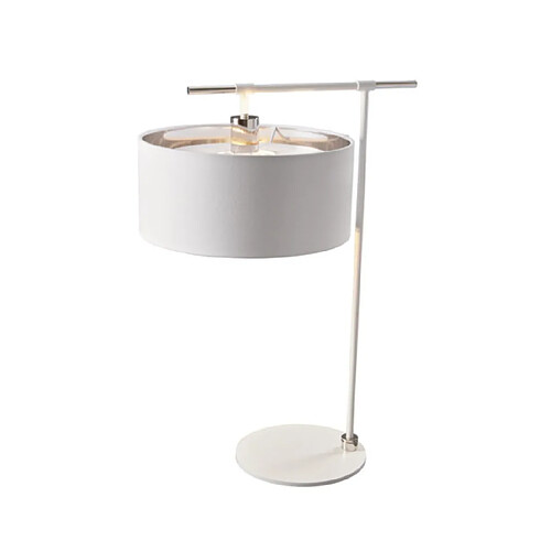 Elstead Lighting Lampe de table Balance Métal,Plastique Blanc, Nickel