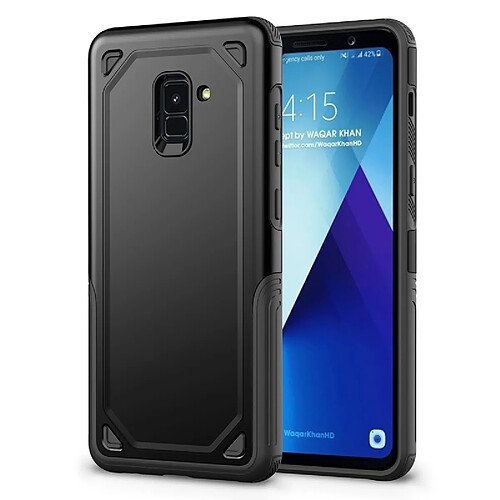 Wewoo Coque renforcée noir pour Samsung Galaxy A8 + 2018 étui de protection résistant aux chocs antichoc