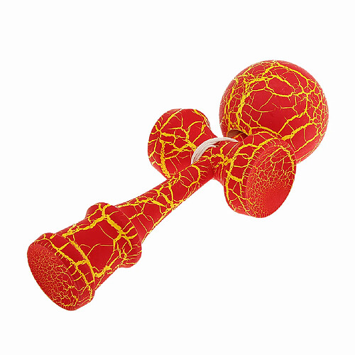 Fissure Bois Jeux Peinture Kendama Jouets Enfants De Balle Rouge Et Jaune