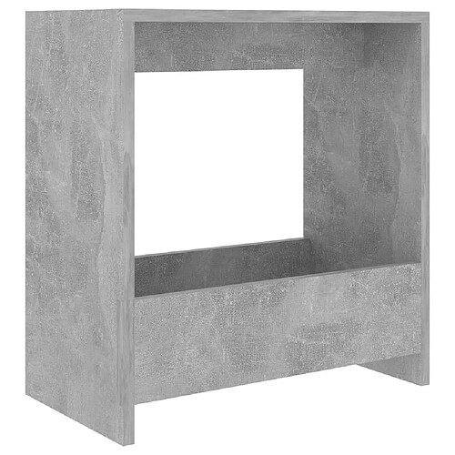 Maison Chic Table d'appoint | Table Basse Gris béton 50x26x50 cm Aggloméré -GKD77322