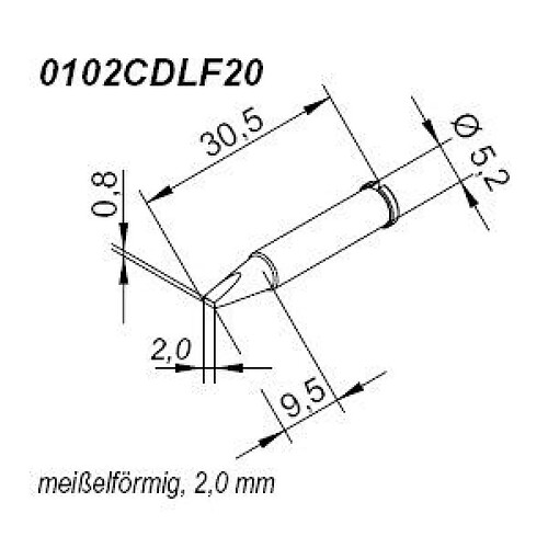 ERSA ERSADUR LF Panne de fer à souder longue durée