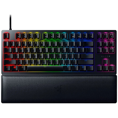 Clavier à commutateur optique linéaire Razer Huntsman V2 Tkl Rgb (rouge) Us noir