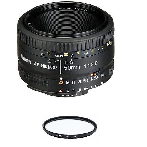 NIKON AF 50MM F1.8D + HOYA UX UV 52mm Filter