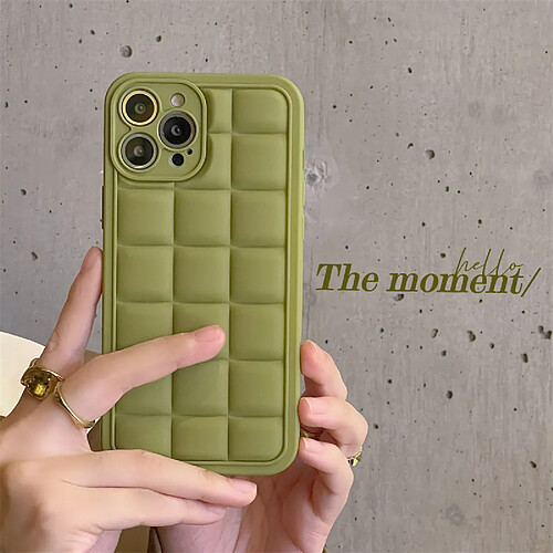 GUPBOO Étui pour iPhoneXR Creative Olive Square Niche Phone Case Soft