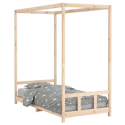 Maison Chic Lit simple Cadre de lit pour enfant,Lit d'Enfant Moderne 90x190 cm Bois de pin massif -MN90369