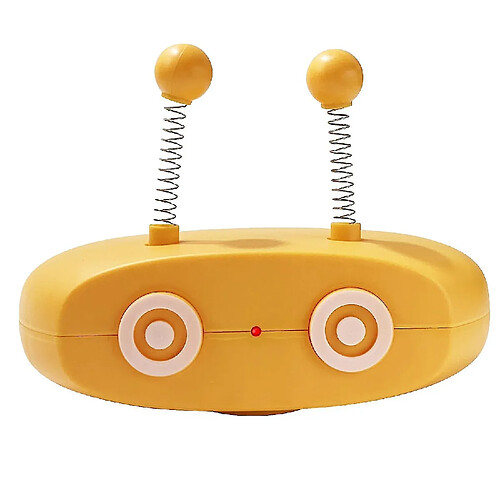 Jouets Animaux Taquins Robot Laser-toys Volant Automatique Bâtons de marche Spring Ball Jaune