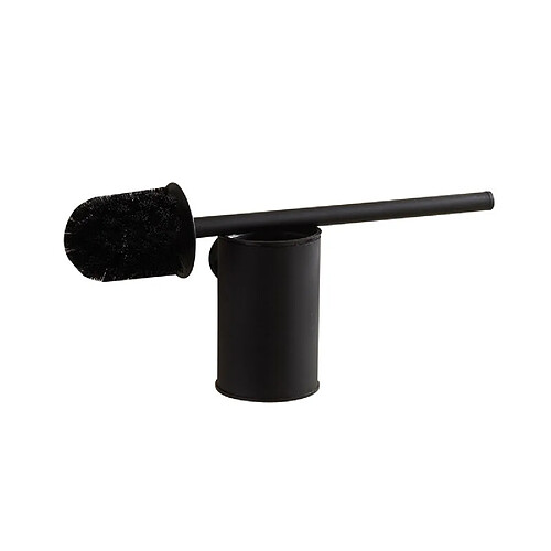 Universal Brosse de toilette en acier inoxydable Porte-brosse de toilette noir mat Set de brosses de toilette | Porte-brosse de toilette