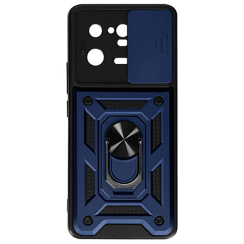 Avizar Coque pour Xiaomi 13 Pro avec Cache caméra et Bague Support Vidéo Bleu Nuit