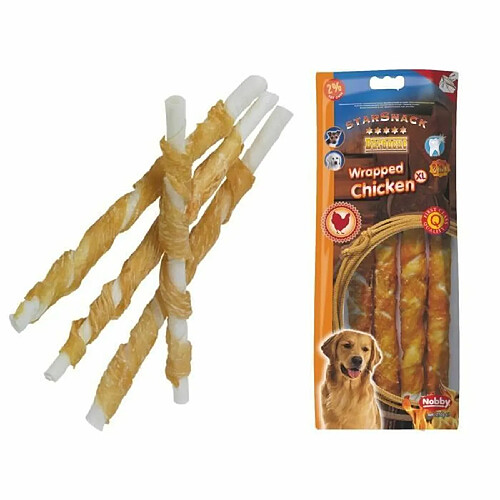 NOBBY Snack poulet stick enrobé pour chien XL 25cm/Ø20mm