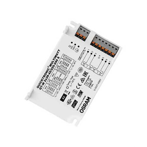 ballast électronique - osram quicktronic qt m - 2 x 26 à 42w - 220 à 240 volts - osram 110022