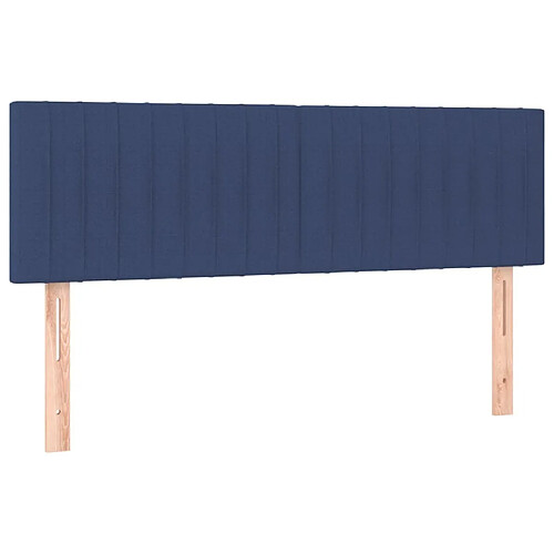 Maison Chic Lot de 2 Têtes de lit design Bleu pour chambre - Décoration de lit 72x5x78/88 cm Tissu -MN44961