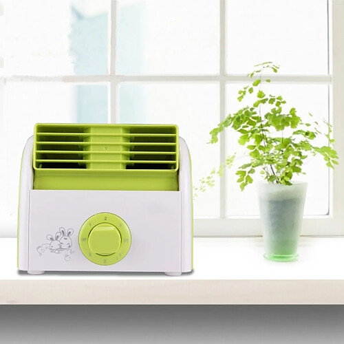 Wewoo Ventilateur vert pour le dortoir / chambre à coucher / salon / bureau, 3 genres modes de vitesse, CA 220V Turbine de 30W aucune lame mini muet de bureau