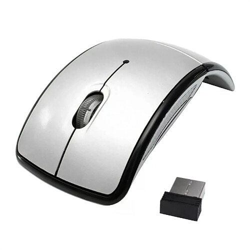 Souris pliable sans fil 2,4 G, récepteur USB pliable, accessoire pour ordinateur portable, jeux