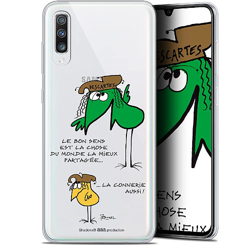 Caseink Coque Pour Samsung Galaxy A70 (6.7 ) [Gel HD Collection Les Shadoks ? Design Le Partage - Souple - Ultra Fin - Imprimé en France]