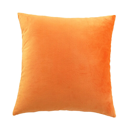 45x45cm Solide Coussin De Velours Couvercle Canapé Décoration De Voiture Cas De Coussin D'orange