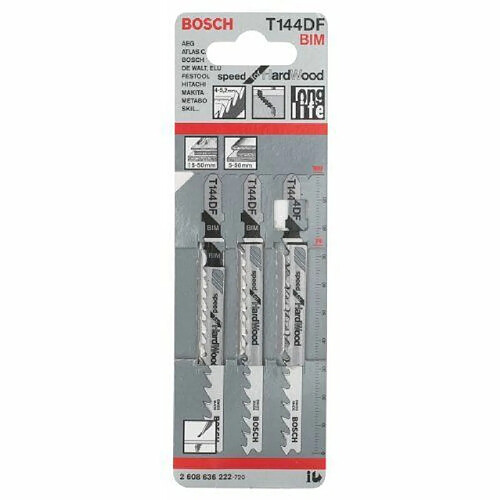 Bosch lama per seghetto alternativo t 144 df - speed for hard wood