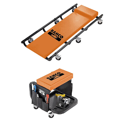 Bahco - Chariot de visite et tabouret charge maxi 116 / 100 kg - BLE304