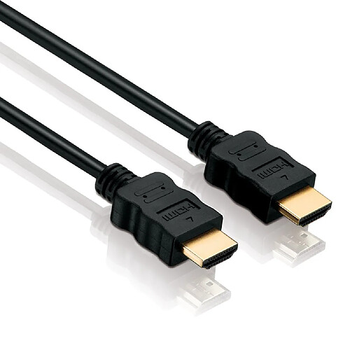 HDSupply HC000-050 Câble HDMI Haute Vitesse avec Ethernet HDMI-A mâle (19 Broches) vers HDMI-A mâle (19 Broches) 2 Fois blindé Contacts plaqués Or, 5,00m, Noir