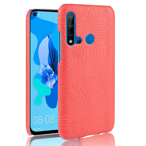 Wewoo Coque PC + PU antichoc en texture de crocodile pour Huawei P20 lite 2019 / Huawei nova 5i rouge