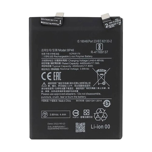 Avizar Batterie Interne Xiaomi 12 4500mAh 100% Compatible Remplace BP46