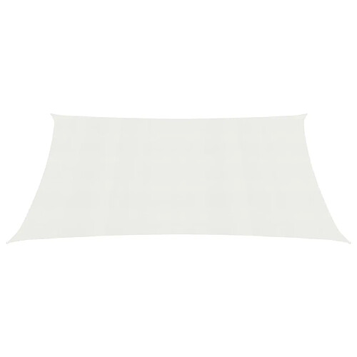 Helloshop26 Voile d'ombrage 160 g/m² blanc 3,5 x 5 m PEHD 02_0009011