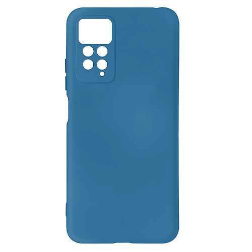 Avizar Coque pour Xiaomi Redmi Note 11 Pro 5G Semi-rigide Soft-touch Fine bleu