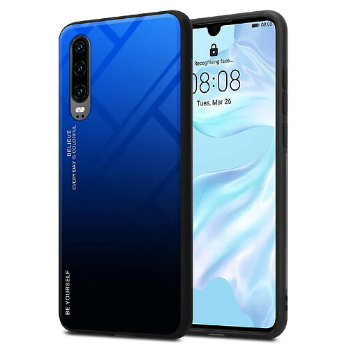 Cadorabo Coque Huawei P30 Etui en Bleu