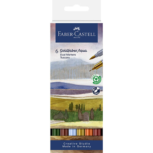 FABER-CASTELL Marqueur aquarelle GOLDFABER, étui Toscane ()