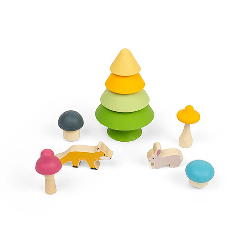 Bigjigs Toys Ensemble de jeu Amis de la forêt en bois