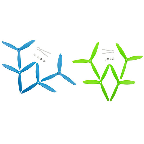 CW / CCW Hélices de trois lames en plastique