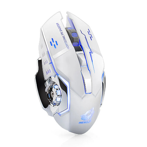 Youngshion Souris de jeu LED sans fil rechargeable