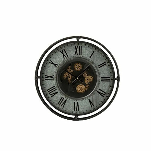 Paris Prix Horloge Murale Ronde Romano 68cm Noir