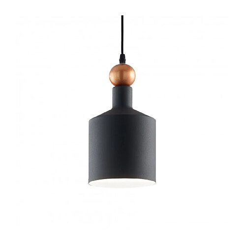 Ideal Lux Suspension Triade Métal Noir 1 ampoule 43cm