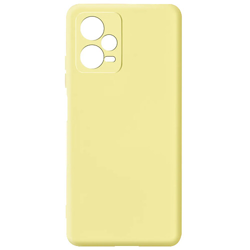 Avizar Coque pour Xiaomi Redmi Note 12 5G Semi-rigide Soft-touch Fast Cover Jaune