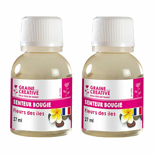 Graines Creatives Parfum pour bougie 54 ml - Senteur fleurs des îles