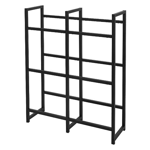 ML-Design 2x Étagère rangement pour 6 caisses de boissons 91x31x116,5 cm acier anthracite