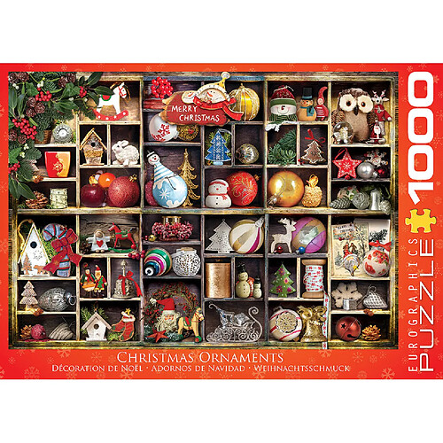 Eurographics Puzzle 1000 pièces : Décorations de Noël