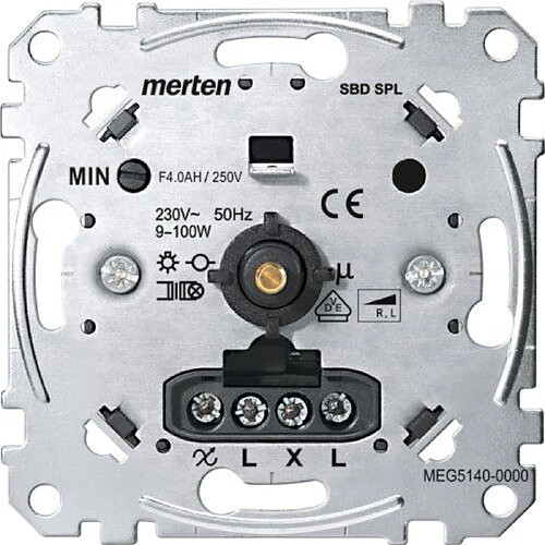 Merten MEG5140-0000 Support de variateur rotatif pour charges légères 9-100 W